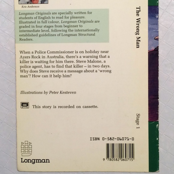 The Wrong Man (Longman Originals) Paperback book English as a second language - Picture 4 of 6